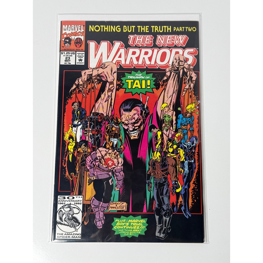 The New Warriors 23 Marvel Comics 1992 Mark Bagley Tai Marvel Boy Trial 90s